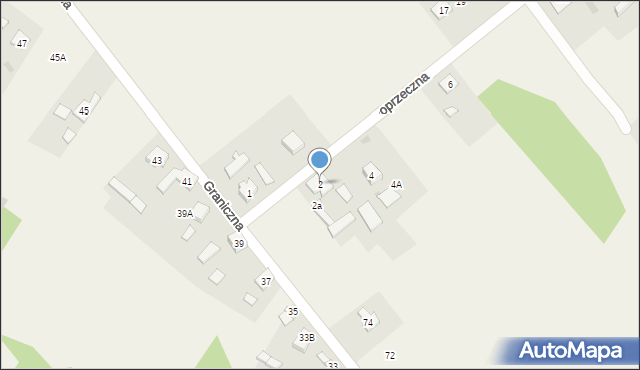 Aleksandria Druga, Poprzeczna, 2, mapa Aleksandria Druga