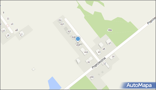 Aleksandria Druga, Poprzeczna, 41d, mapa Aleksandria Druga