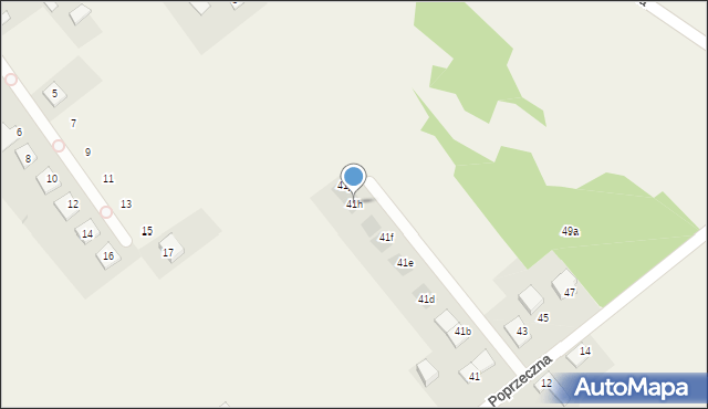Aleksandria Druga, Poprzeczna, 41h, mapa Aleksandria Druga