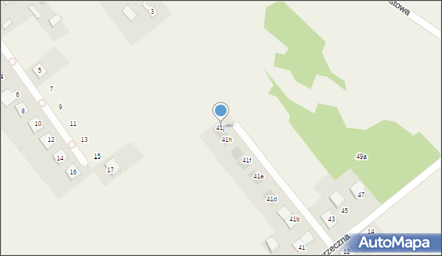 Aleksandria Druga, Poprzeczna, 41j, mapa Aleksandria Druga