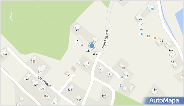 Aleksandrowice, Pod Lasem, 3, mapa Aleksandrowice