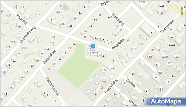 Andrespol, Podolska, 10, mapa Andrespol