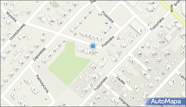 Andrespol, Podolska, 4, mapa Andrespol