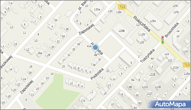 Andrespol, Podolska, 4a, mapa Andrespol