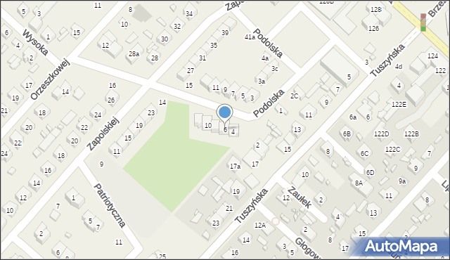 Andrespol, Podolska, 6, mapa Andrespol