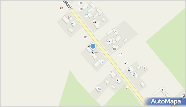 Antoniów, Powstańców Śląskich, 7a, mapa Antoniów