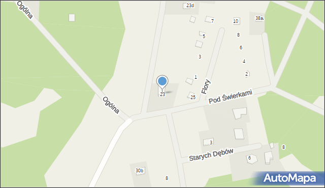 Arciechów, Pod Świerkami, 23, mapa Arciechów