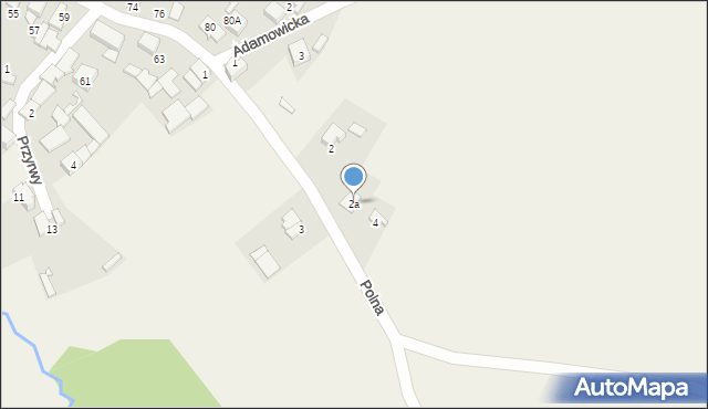 Babice, Polna, 2a, mapa Babice