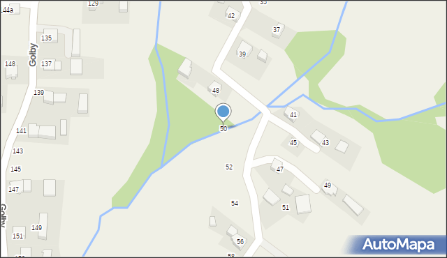 Bachowice, Pod Borem, 50, mapa Bachowice
