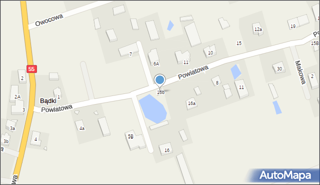 Bądki, Powiatowa, 10, mapa Bądki