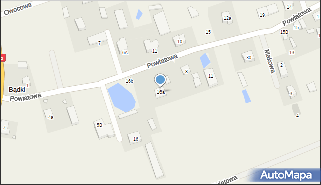 Bądki, Powiatowa, 12, mapa Bądki