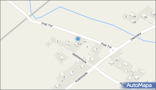 Baranówka, Pod Tor, 7, mapa Baranówka