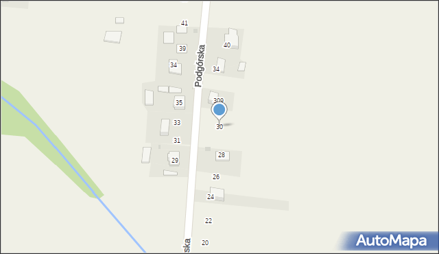 Baranówka, Podgórska, 30, mapa Baranówka