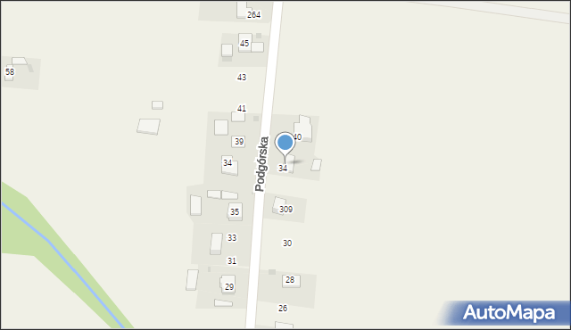 Baranówka, Podgórska, 36, mapa Baranówka