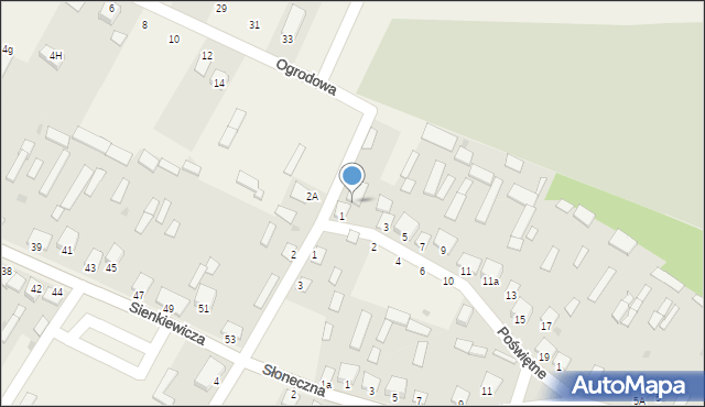 Baranowo, Poświętne, 1A, mapa Baranowo