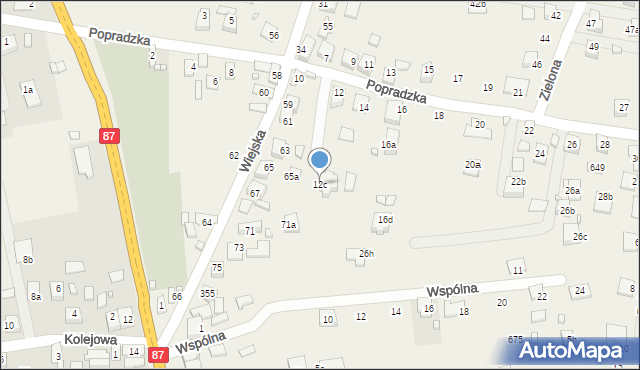 Barcice, Popradzka, 12c, mapa Barcice