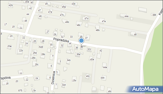 Barcice, Popradzka, 38, mapa Barcice