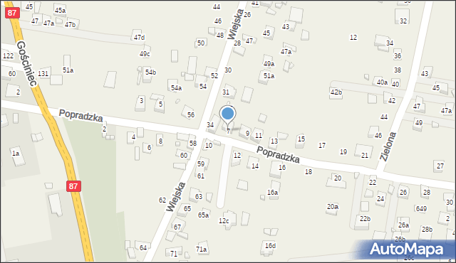 Barcice Dolne, Popradzka, 7, mapa Barcice Dolne