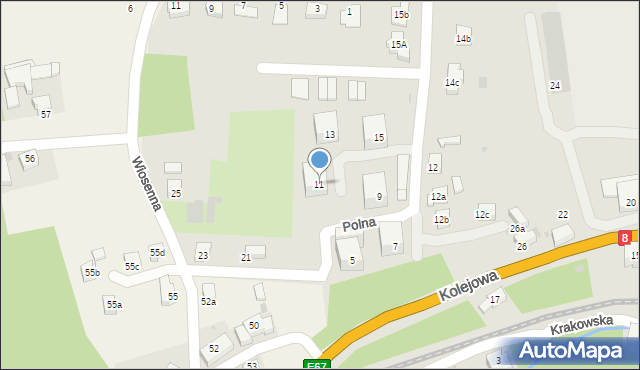 Bardo, Polna, 11, mapa Bardo