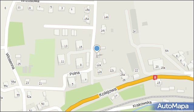 Bardo, Polna, 12, mapa Bardo