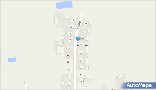 Bargłów Kościelny, Polna, 12, mapa Bargłów Kościelny