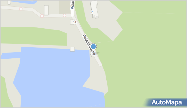 Barlinek, Polana Lecha, 1B, mapa Barlinek