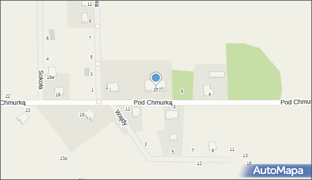 Barniewice, Pod Chmurką, 10, mapa Barniewice