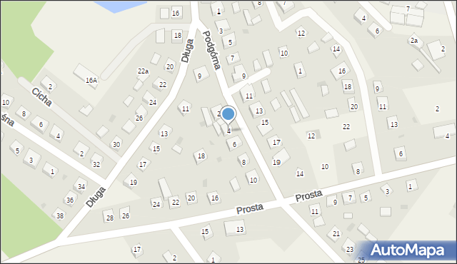 Bartniczka, Podgórna, 4, mapa Bartniczka