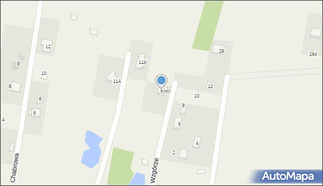 Bartosze, Poziomkowe Wzgórze, 7, mapa Bartosze