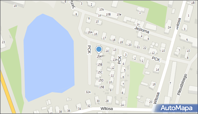 Bartoszyce, Polskiego Czerwonego Krzyża, 15A, mapa Bartoszyce