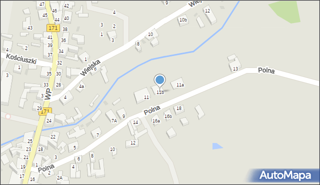 Barwice, Polna, 11b, mapa Barwice