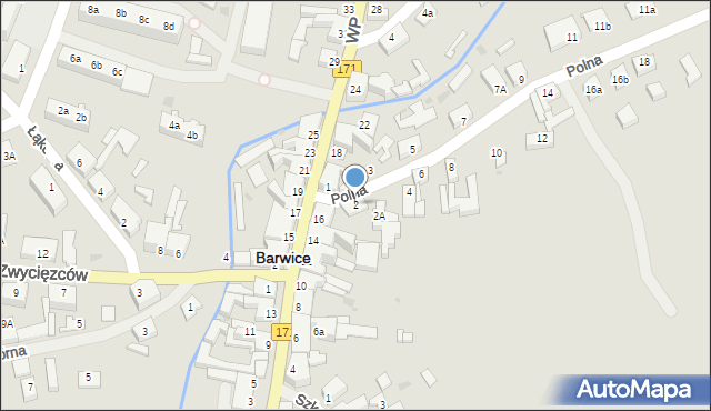 Barwice, Polna, 2, mapa Barwice