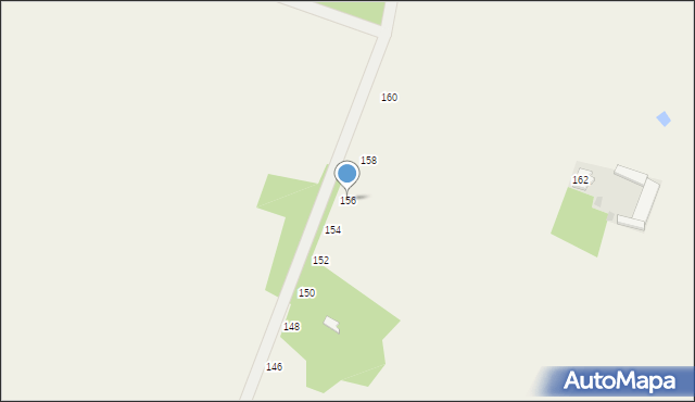 Basinów, Podleśna, 156, mapa Basinów