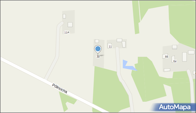 Basinów, Północna, 39, mapa Basinów