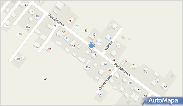 Bębło, Południowa, 38, mapa Bębło