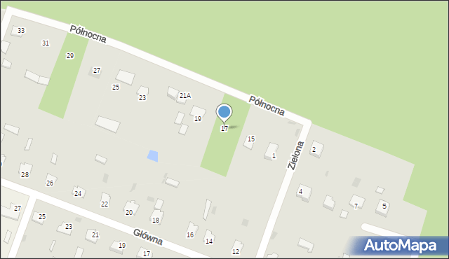Bębnów, Północna, 17, mapa Bębnów