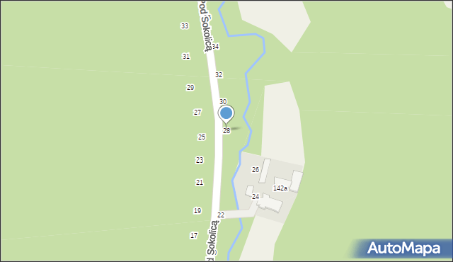 Będkowice, Pod Sokolicą, 28, mapa Będkowice