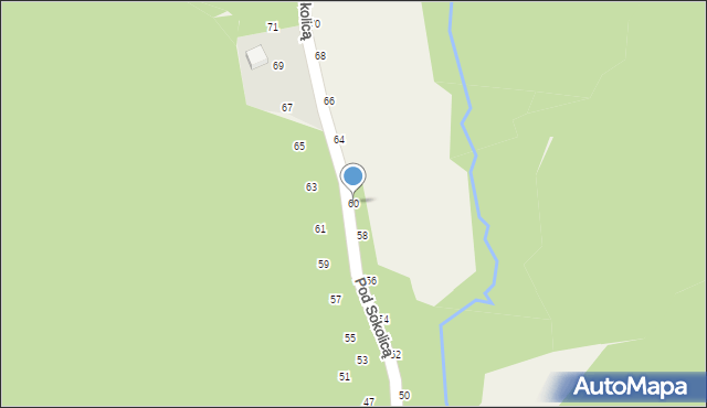 Będkowice, Pod Sokolicą, 60, mapa Będkowice