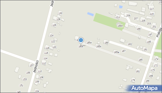 Będzin, Pokoju, 183c, mapa Będzin