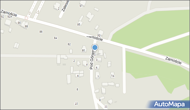 Bełchatów, Pod Górami, 1, mapa Bełchatów