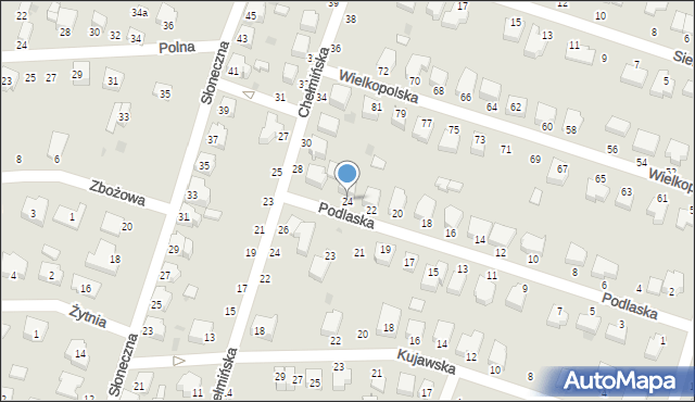 Bełchatów, Podlaska, 24, mapa Bełchatów