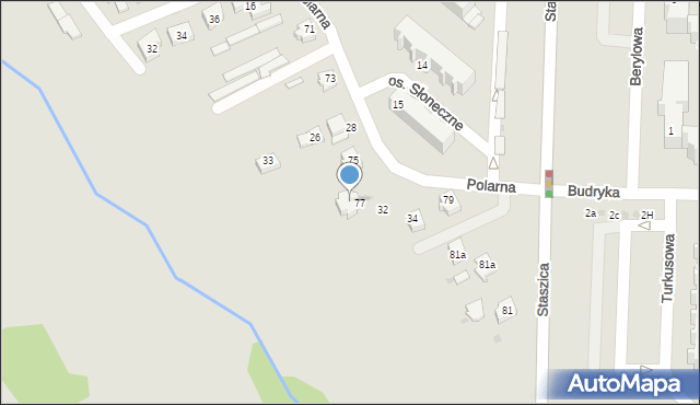 Bełchatów, Polarna, 30, mapa Bełchatów