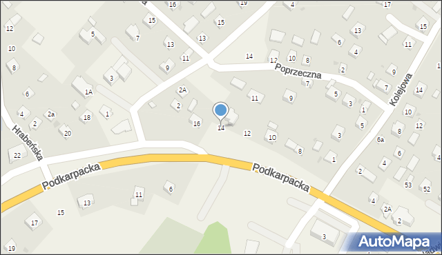 Besko, Podkarpacka, 14, mapa Besko