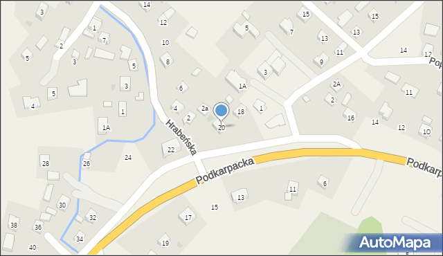 Besko, Podkarpacka, 20, mapa Besko