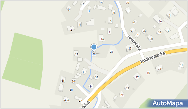 Besko, Podkarpacka, 26, mapa Besko