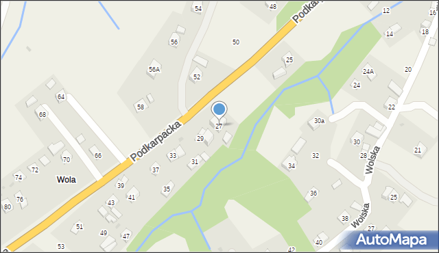Besko, Podkarpacka, 27, mapa Besko