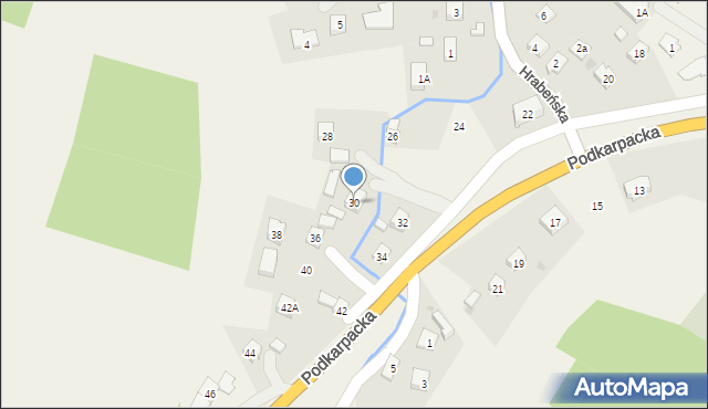 Besko, Podkarpacka, 30, mapa Besko