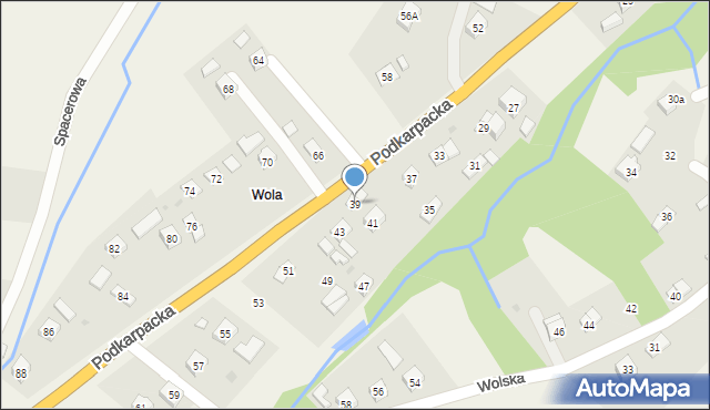 Besko, Podkarpacka, 39, mapa Besko