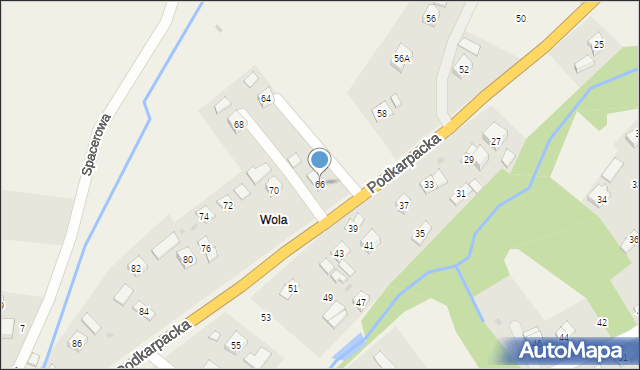 Besko, Podkarpacka, 66, mapa Besko