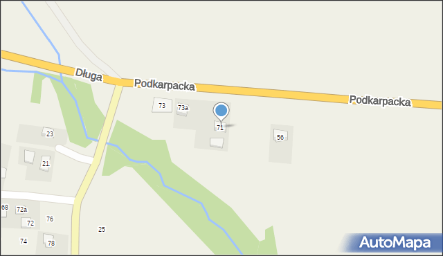 Besko, Podkarpacka, 73, mapa Besko